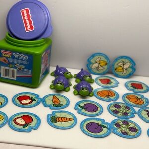 Fisher Price TURTLE PICNIC GAME Color Picture Matching - Complete - 1999 Vintage